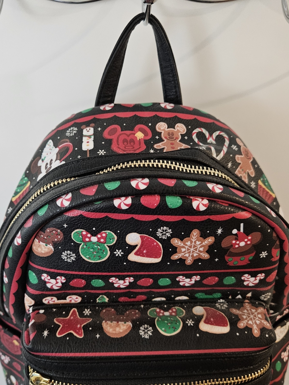 Disney Parks Loungefly Black Holiday Sweets Mini Backpack - Picture 8 of 9